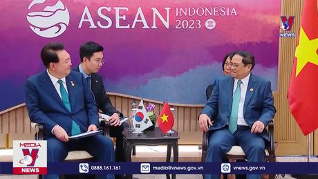 Thủ tướng Phạm Minh Chính gặp Tổng thống Hàn Quốc 