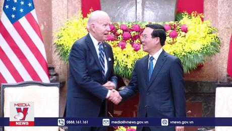 Chủ tịch nước Võ Văn Thưởng tiếp  Tổng thống Hợp chúng quốc Hoa Kỳ Joe Biden