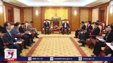 Trưởng ban Kinh tế Trung ương tiếp Đại sứ Hàn Quốc