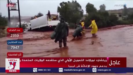 Khẩn trương cứu trợ lũ lụt Libya