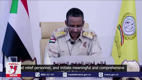 Lực lượng RSF tại Sudan sẵn sàng ngừng bắn