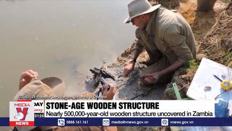 Phát hiện thanh gỗ có niên đại gần nửa triệu năm