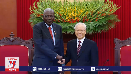 Tổng Bí thư tiếp đoàn đại biểu cấp cao Đảng, Nhà nước CuBa