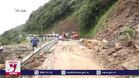 Hà Tĩnh: Khẩn trương khắc phục sạt lở đường lên cửa khẩu Cầu Treo