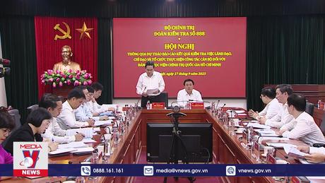 Kiêm tra việc thực hiện công tác cán bộ tại Học viện Chính trị Quốc gia Hồ Chí Minh