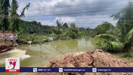 Tuyến cống nối Bình Dương và Bình Phước sập khiến hàng ngàn hộ dân bị chia cắt