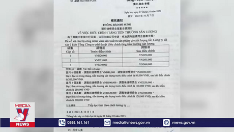 Công ty Viet Glory tăng tiền ăn ca, xăng xe