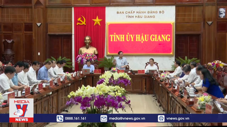 Chủ tịch Quốc hội làm việc với Tỉnh ủy Hậu Giang