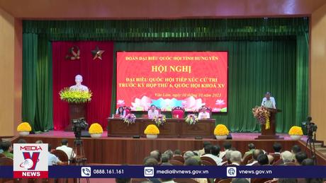  Đoàn ĐBQH tỉnh Hưng Yên tiếp xúc cử tri