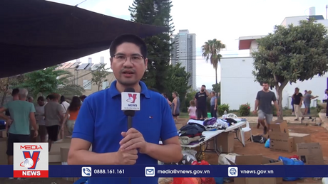 Người dân Israel quyên góp ủng hộ vùng chiến sự