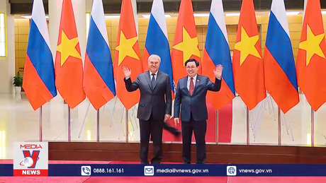 Chủ tịch Quốc hội đón, hội đàm với Chủ tịch Duma Quốc gia Quốc hội Liên bang Nga