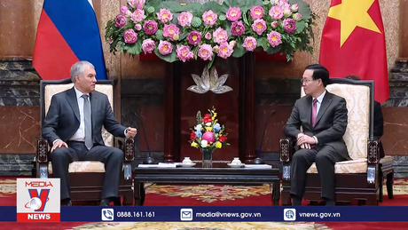 Chủ tịch nước tiếp Chủ tịch Duma Quốc gia Nga