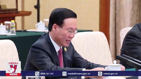 Chủ tịch nước hội kiến Ủy viên trưởng Nhân đại toàn quốc Trung Quốc