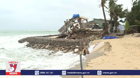 Bờ biển Quảng Nam sạt lở nghiêm trọng