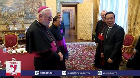 Chủ tịch nước gặp Thủ tướng Toà thánh, Hồng y Pietro Parolin