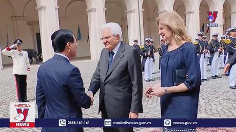 Lễ đón chính thức Chủ tịch nước Võ Văn Thưởng thăm Italy