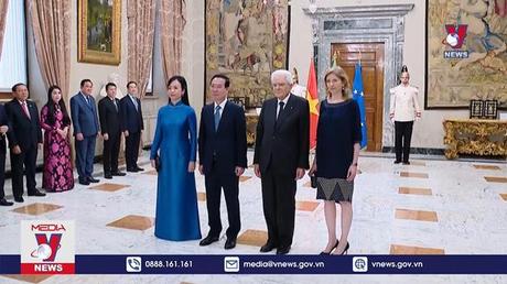 Chủ tịch nước hội đàm với Tổng thống Italy