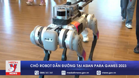 Chó robot dẫn đường tại Asian Para Games 2023