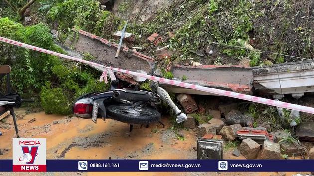 Mưa lớn tiếp tục gây sạt lở taluy ở Đà Lạt