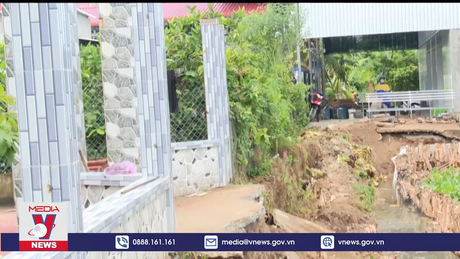 Tiền Giang vẫn còn xảy ra sạt lở nghiêm trọng