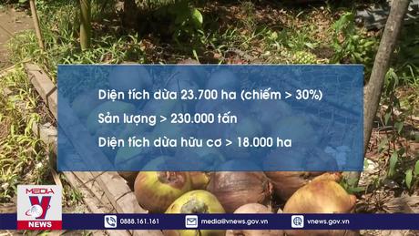 Trái dừa sẵn sàng xuất khẩu chính ngạch sang thị trường Trung Quốc