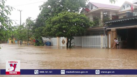 Lũ các sông tại Quảng Trị đang lên nhanh, ngập lụt ở nhiều điểm