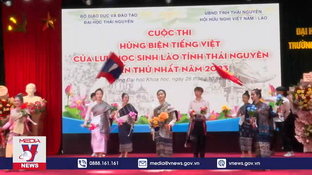 Lưu học sinh Lào tranh tài hùng biện tiếng Việt 