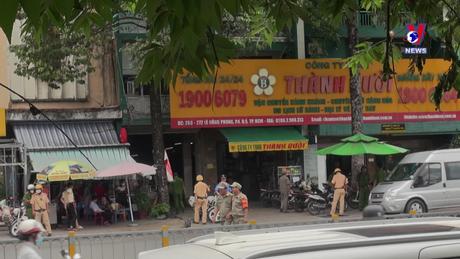 Công an kiểm tra nhà xe Thành Bưởi