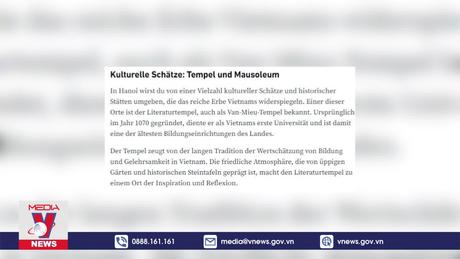 Báo Đức giới thiệu một số thắng cảnh đặc sắc thủ đô Hà Nội