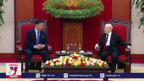Tổng Bí thư tiếp Tổng thống Mông Cổ