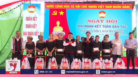 Ngày hội Đại đoàn kết các dân tộc ở xã Ea Tiêu