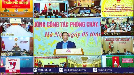 Hội nghị trực tuyến toàn quốc về công tác phòng cháy, chữa cháy