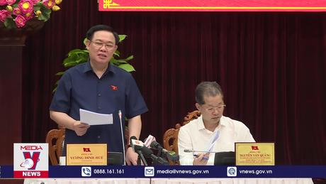 Chủ tịch Quốc hội làm việc với Thường vụ Thành ủy Đà Nẵng