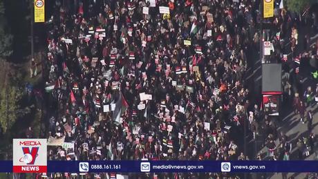 Tuần hành tại nhiều nước châu Âu ủng hộ người dân Palestine