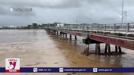 Lũ đang lên rất nhanh trên sông Trà Khúc và sông Vệ