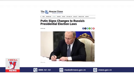 Tổng thống Nga phê chuẩn sửa đổi luật bầu cử