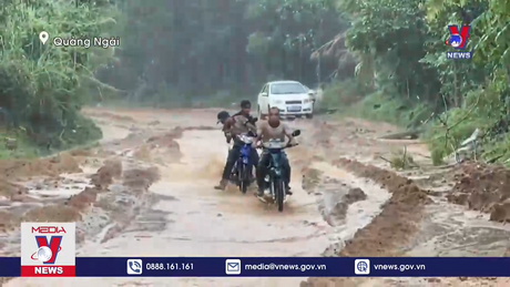 Quảng Ngãi khẩn trương khắc phục sạt lở do mưa lớn 