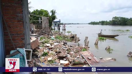 Sạt lở bờ sông diễn biến phức tạp tại Cần Thơ