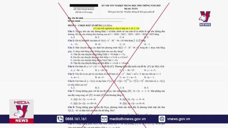 Giả mạo Bộ GD&ĐT công bố đề thi tốt nghiệp THPT 2025 