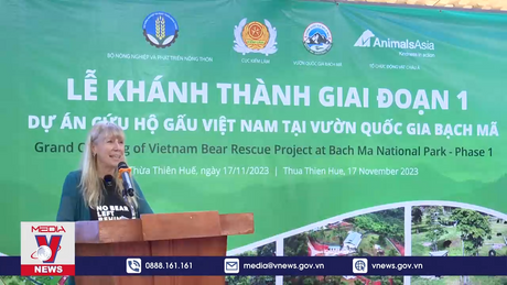 Khánh thành Trung tâm Cứu hộ Gấu Việt Nam tại Vườn Quốc gia Bạch Mã