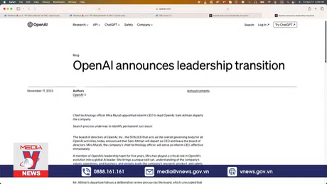 OpenAI sa thải Giám đốc điều hành