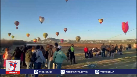 Rực rỡ lễ hội khinh khí cầu ở Mexico