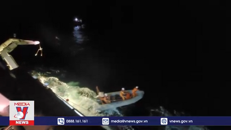 39 thuyền viên trên tàu cá bị nạn đã được đưa về bờ an toàn