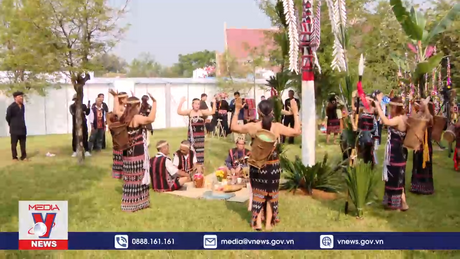 Độc đáo Ngày hội trình diễn cây Nêu