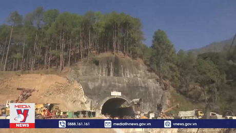 Vẫn chưa có tiến triển trong việc cứu hộ vụ sập hầm ở Ấn Độ