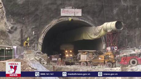 Ấn Độ triển khai thiết bị chuyên dụng tới hiện trường vụ sập hầm