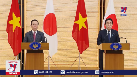 Chủ tịch nước và Thủ tướng Nhật Bản họp báo chung