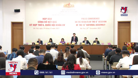 Họp báo công bố kết quả kỳ họp thứ 6