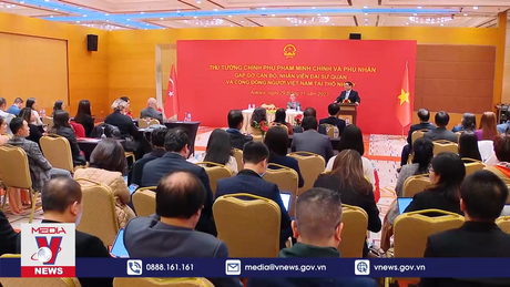 Thủ tướng Phạm Minh Chính gặp mặt kiều bào tại Thổ Nhĩ Kỳ