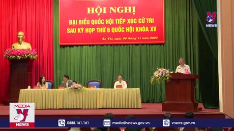 Bộ trưởng Công an tiếp xúc cử tri tại Hưng Yên